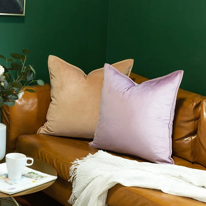 Elegant Velvet Cushion Cover with Refined Details-Orizon Depot