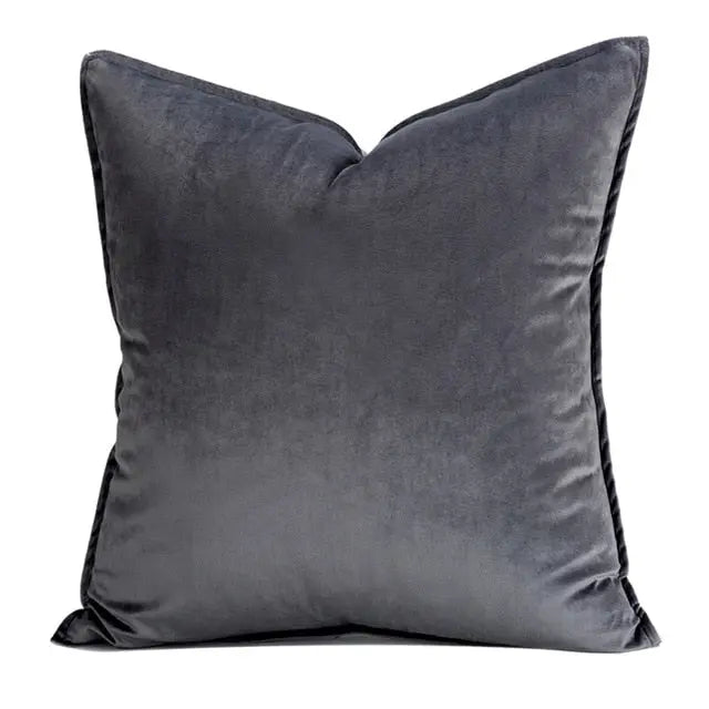 Elegant Velvet Cushion Cover with Refined Details-Orizon Depot