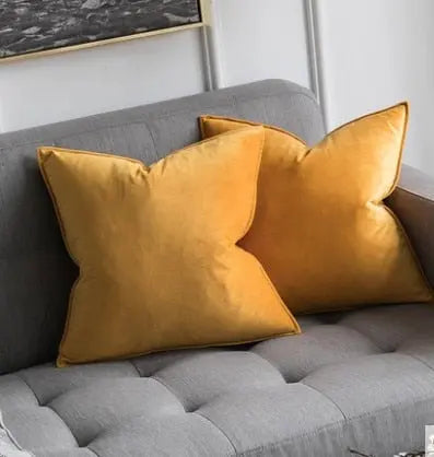 Elegant Velvet Cushion Cover with Refined Details-Orizon Depot