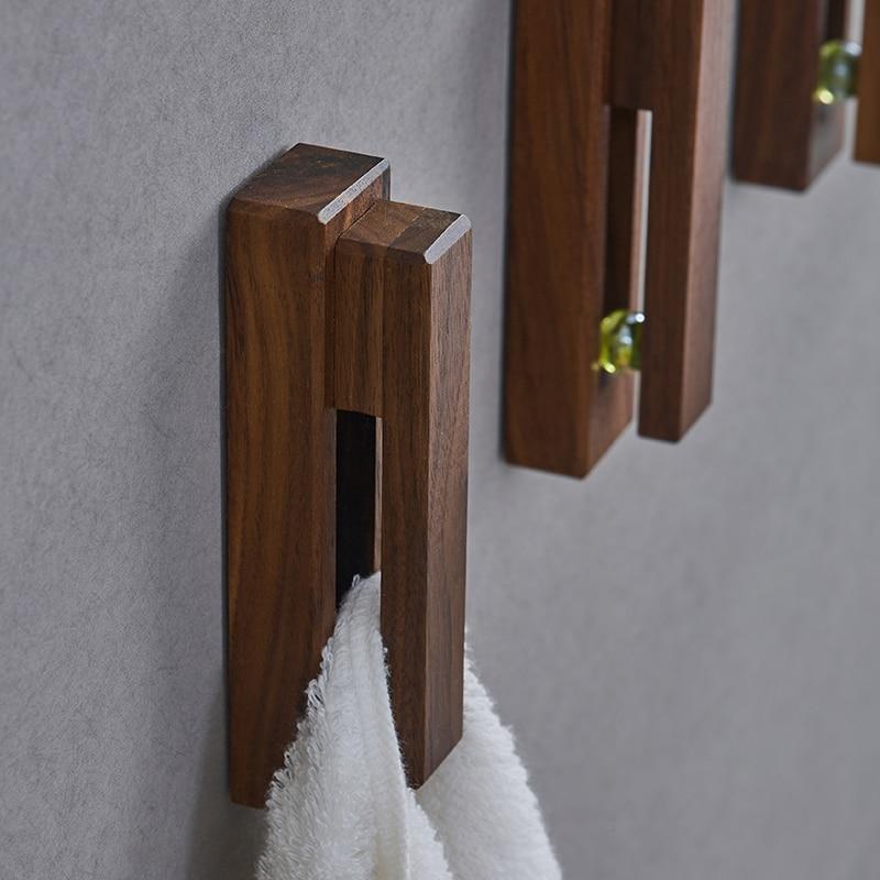 Nordic Wooden Towel Holder for Bathroom Organization and Style-Orizon Depot