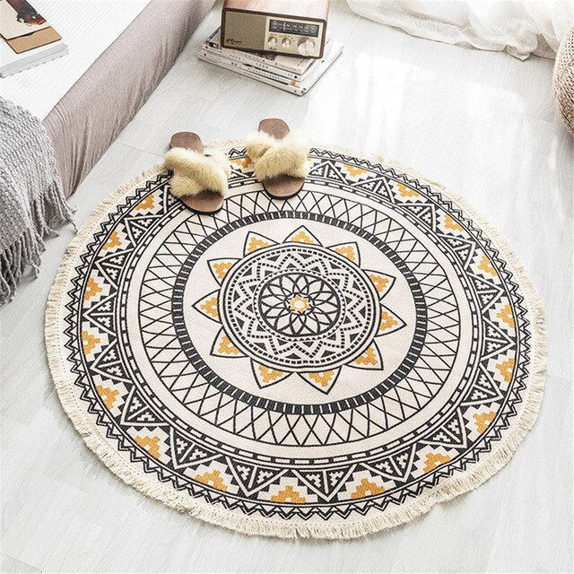 Mandala Design Accent Rug for Home Decor-Orizon Depot