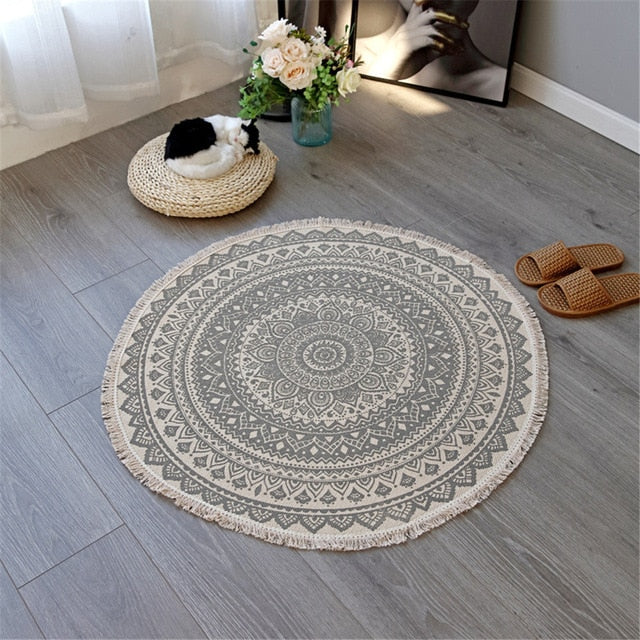 Mandala Design Accent Rug for Home Decor-Orizon Depot