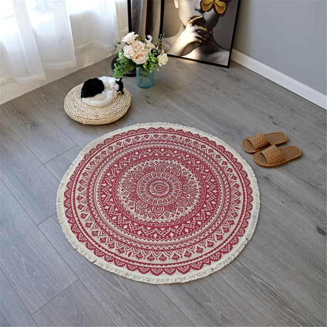 Mandala Design Accent Rug for Home Decor-Orizon Depot