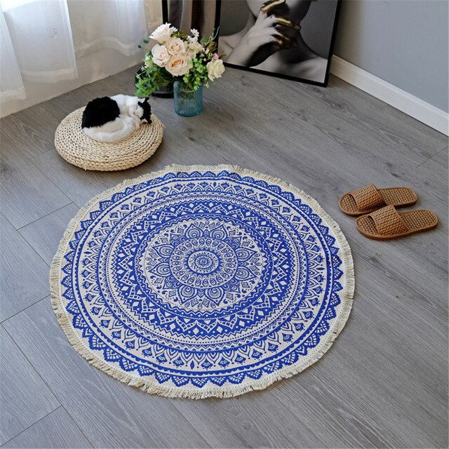 Mandala Design Accent Rug for Home Decor-Orizon Depot