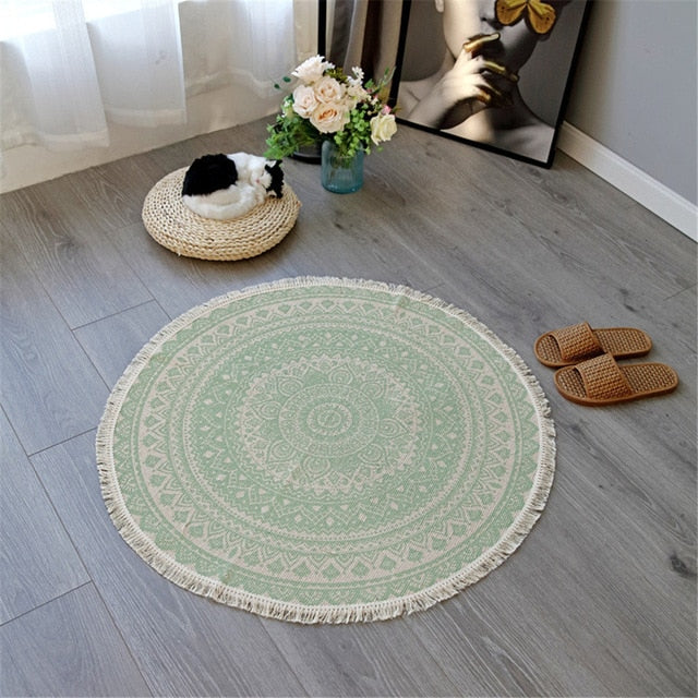 Mandala Design Accent Rug for Home Decor-Orizon Depot