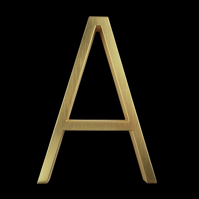 Gold Modern House Numbers for Stylish Home Address Display-Orizon Depot