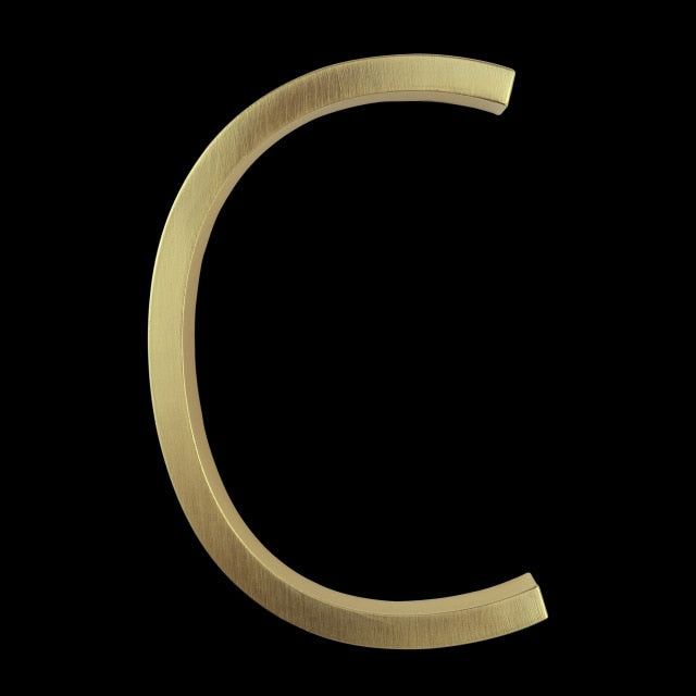 Gold Modern House Numbers for Stylish Home Address Display-Orizon Depot