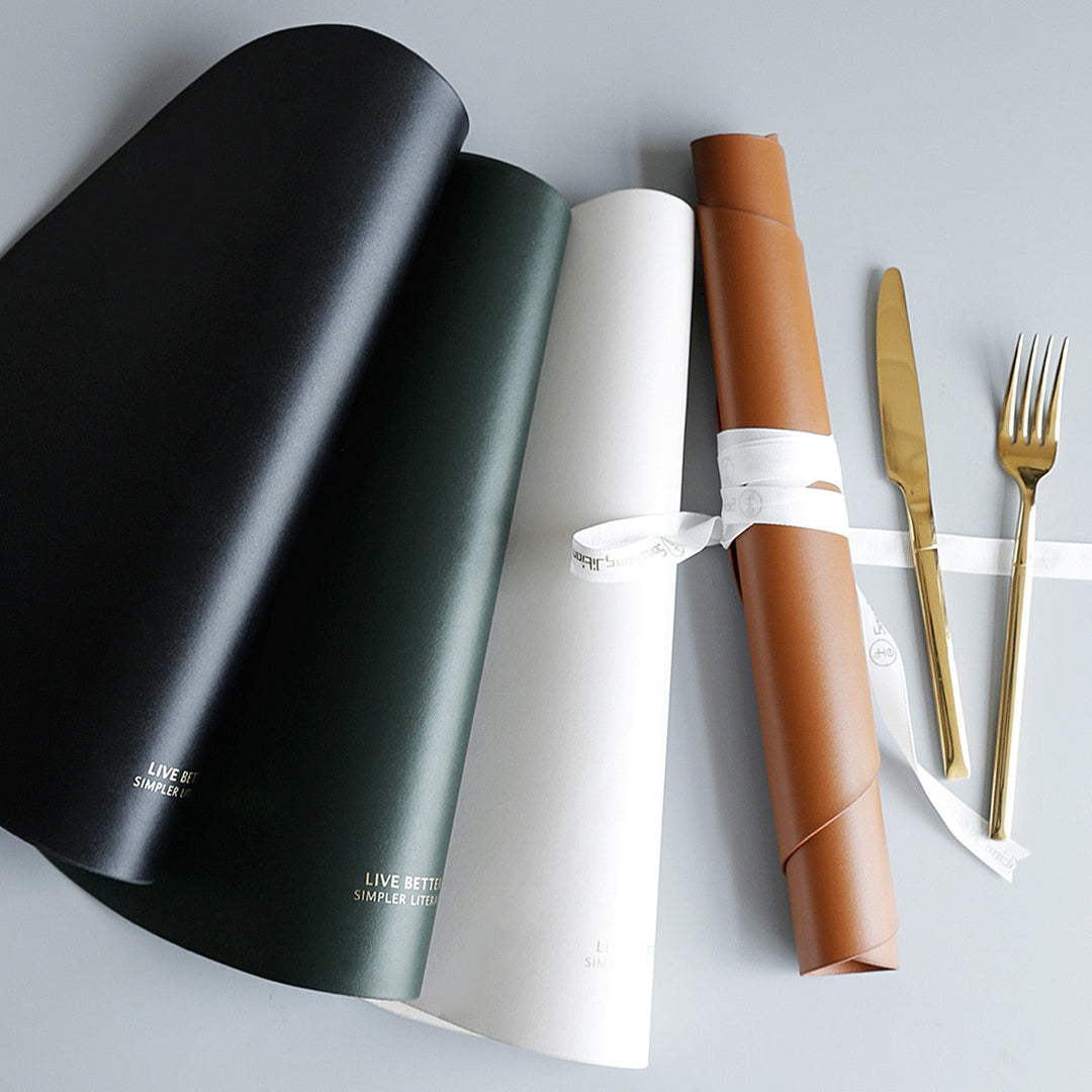 Triangle Placemat Set in 4 Colors - Stylish Table Decor-Orizon Depot
