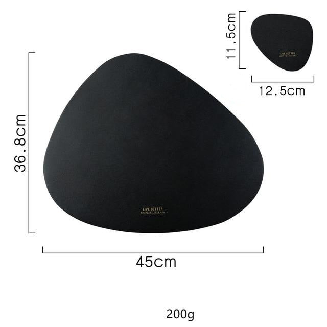 Triangle Placemat Set in 4 Colors - Stylish Table Decor-Orizon Depot