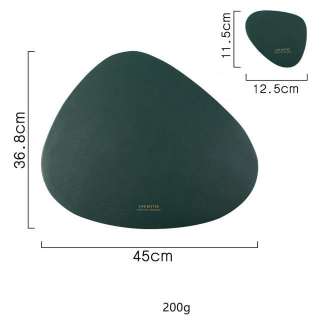 Triangle Placemat Set in 4 Colors - Stylish Table Decor-Orizon Depot