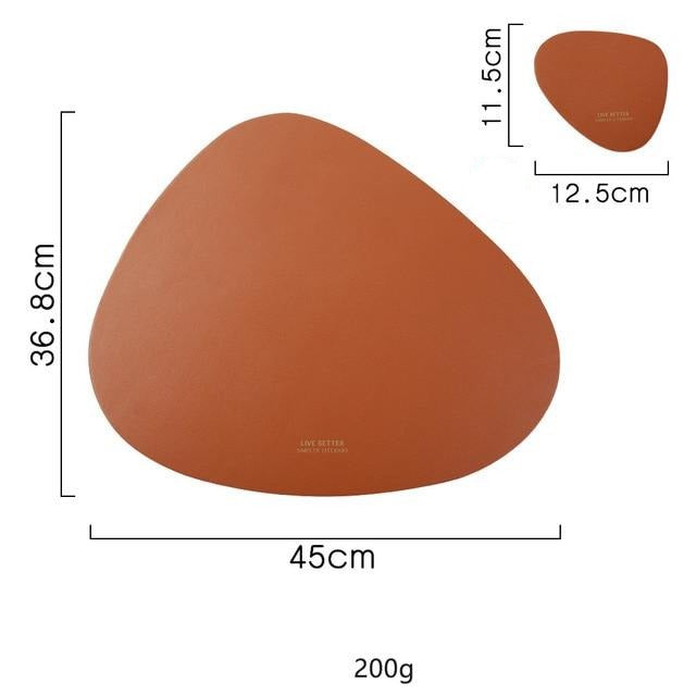 Triangle Placemat Set in 4 Colors - Stylish Table Decor-Orizon Depot