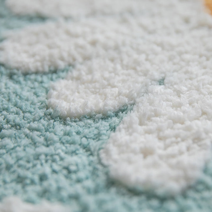 Daisy Bloom Floral Bath Mat for Stylish Bathroom Decor-Orizon Depot