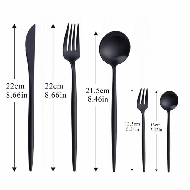 Modern Minimalist Stainless Steel Cutlery Set-Orizon Depot
