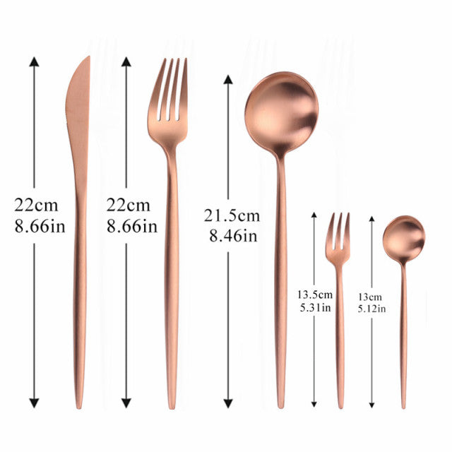 Modern Minimalist Stainless Steel Cutlery Set-Orizon Depot