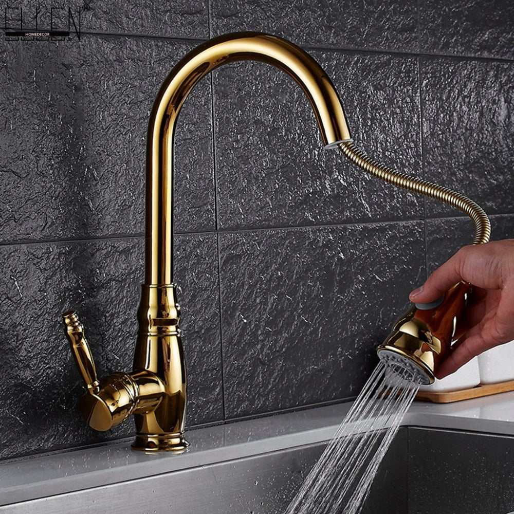 Retractable Kitchen Faucet - Modern Design for Easy Use-Orizon Depot