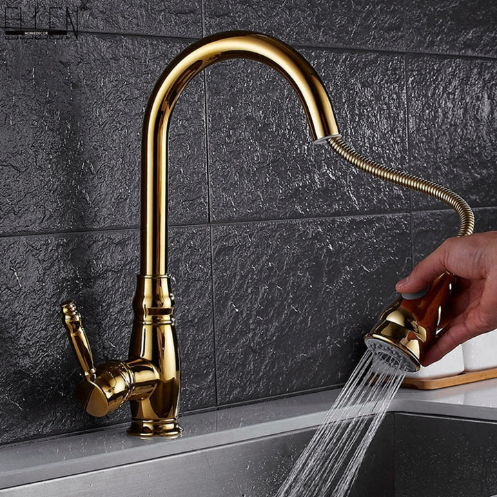 Retractable Kitchen Faucet - Modern Design for Easy Use-Orizon Depot