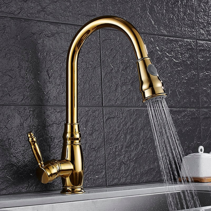 Retractable Kitchen Faucet - Modern Design for Easy Use-Orizon Depot