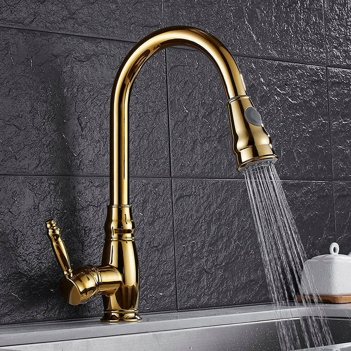 Retractable Kitchen Faucet - Modern Design for Easy Use-Orizon Depot