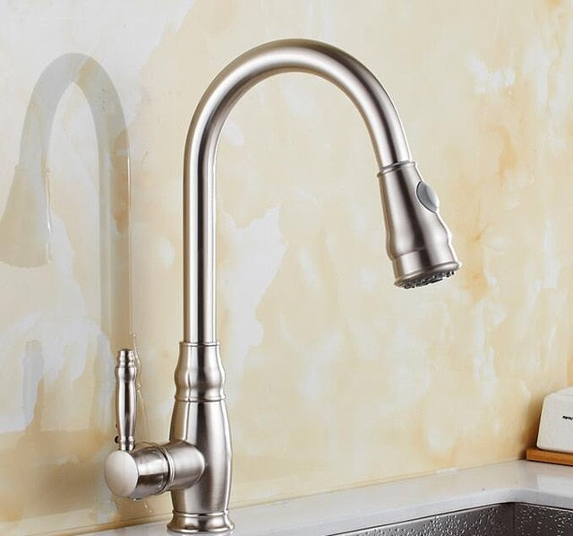 Retractable Kitchen Faucet - Modern Design for Easy Use-Orizon Depot