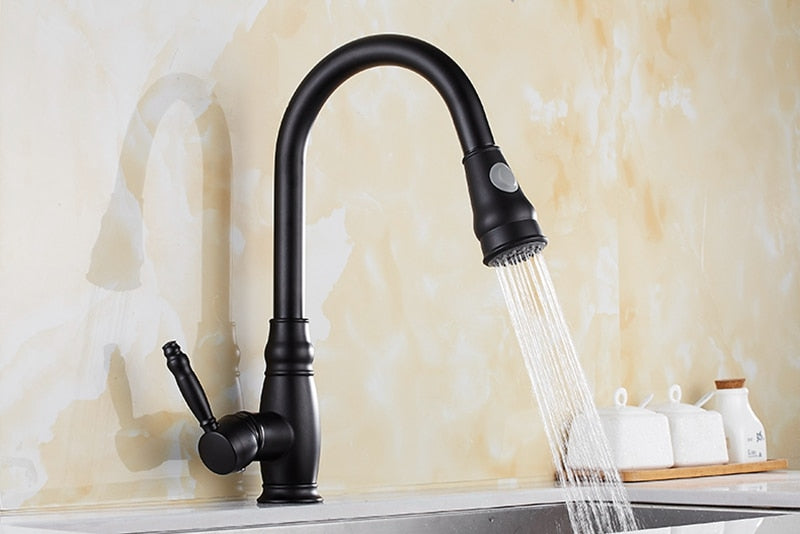 Retractable Kitchen Faucet - Modern Design for Easy Use-Orizon Depot