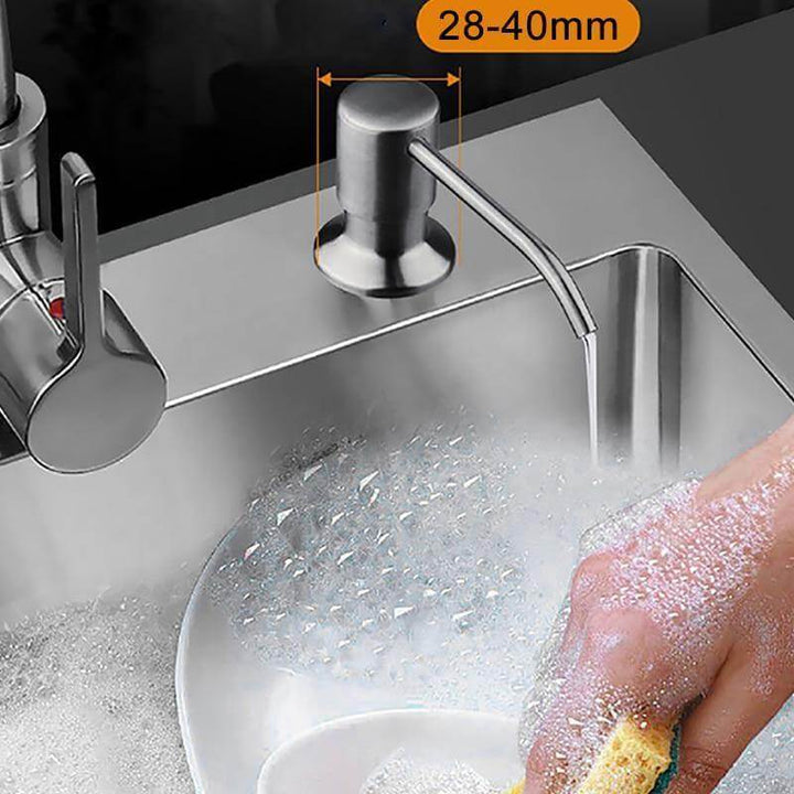 Sink-Mounted Soap Dispenser for Easy Kitchen or Bathroom Use-Orizon Depot