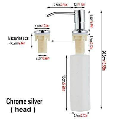 Sink-Mounted Soap Dispenser for Easy Kitchen or Bathroom Use-Orizon Depot