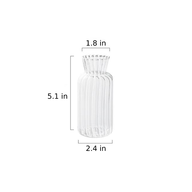 Petal-Textured Glass Accents and Vases for Home Decor-Orizon Depot