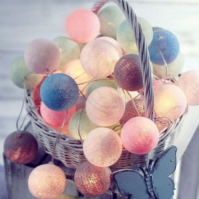 Cotton Glowing Ball Swing - Multiple Color Combinations Available-Orizon Depot