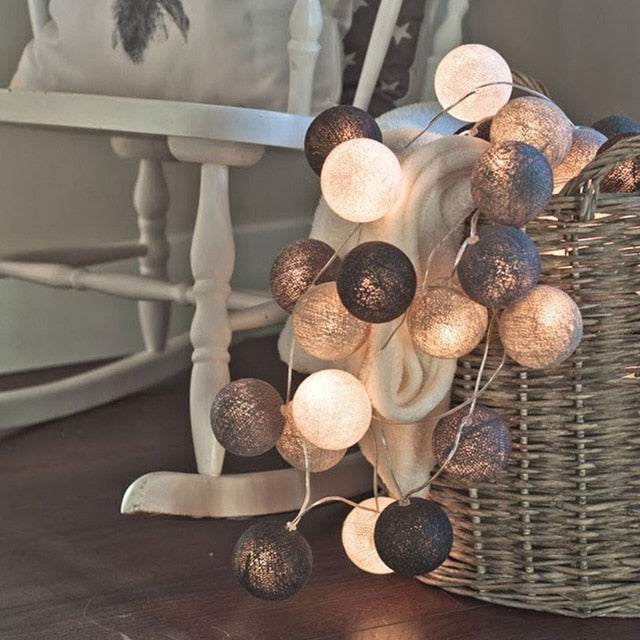 Cotton Glowing Ball Swing - Multiple Color Combinations Available-Orizon Depot