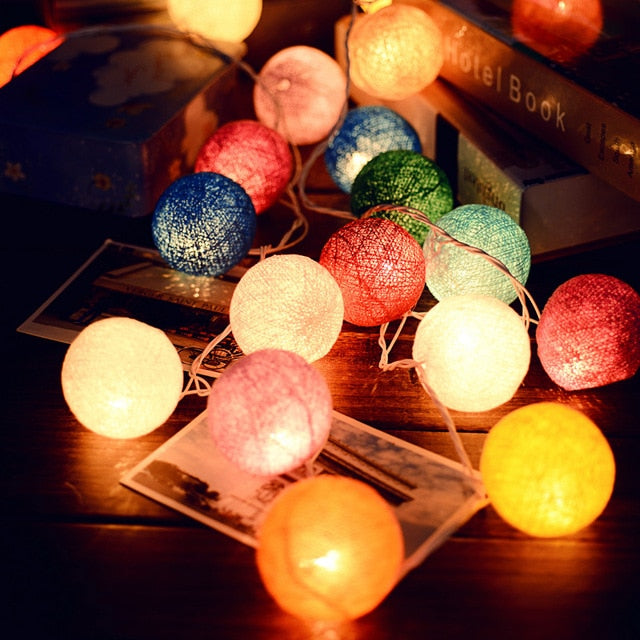 Cotton Glowing Ball Swing - Multiple Color Combinations Available-Orizon Depot