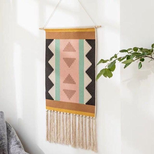 Geometric Tufted Wall Carpet for Stylish Home Decor-Orizon Depot