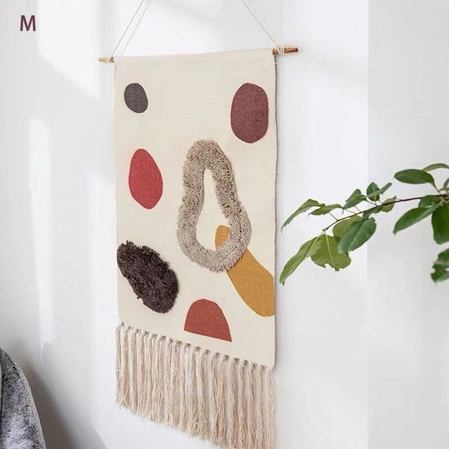 Geometric Tufted Wall Carpet for Stylish Home Decor-Orizon Depot