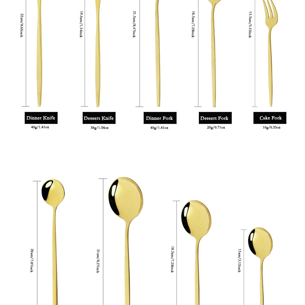 24-Piece Stainless Steel Cutlery Set for Dining and Entertaining-Orizon Depot