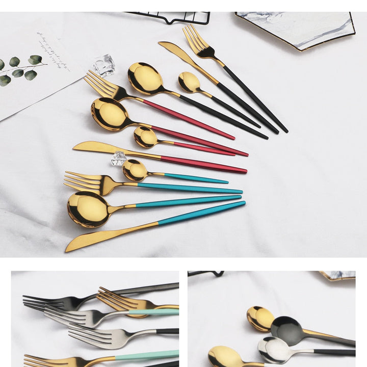 24-Piece Stainless Steel Cutlery Set for Dining and Entertaining-Orizon Depot