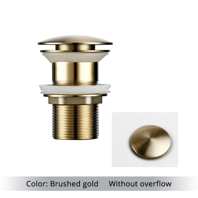 Polished Brass Bathroom Sink Drain - Stylish and Durable Design-Orizon Depot