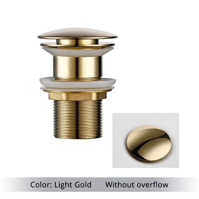 Polished Brass Bathroom Sink Drain - Stylish and Durable Design-Orizon Depot