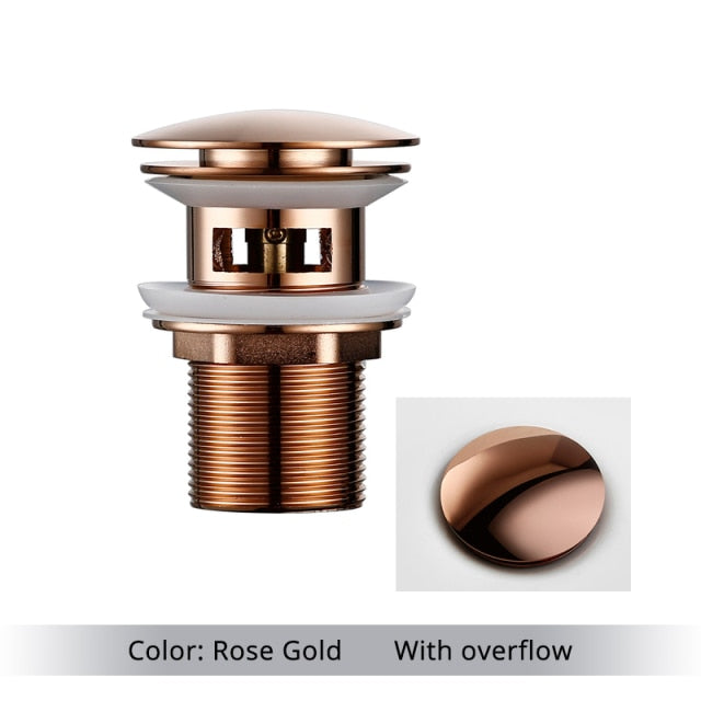 Polished Brass Bathroom Sink Drain - Stylish and Durable Design-Orizon Depot