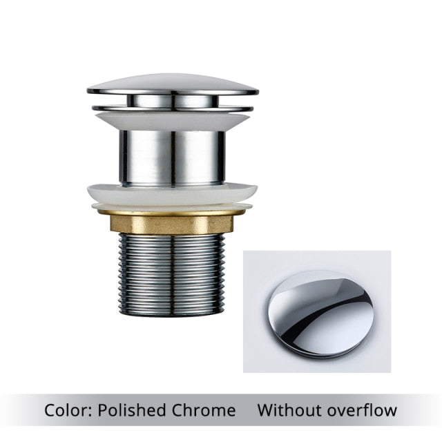 Polished Brass Bathroom Sink Drain - Stylish and Durable Design-Orizon Depot
