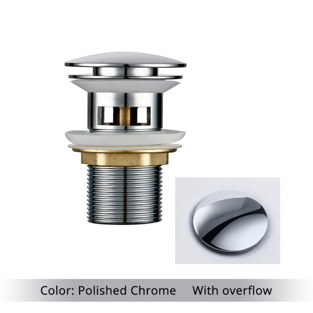 Polished Brass Bathroom Sink Drain - Stylish and Durable Design-Orizon Depot