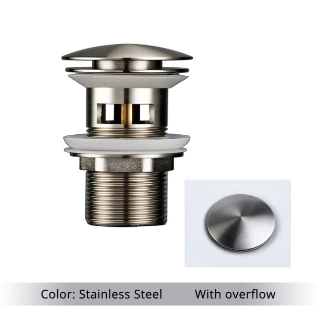Polished Brass Bathroom Sink Drain - Stylish and Durable Design-Orizon Depot
