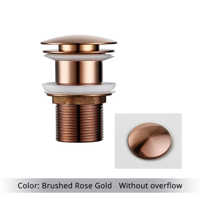 Polished Brass Bathroom Sink Drain - Stylish and Durable Design-Orizon Depot