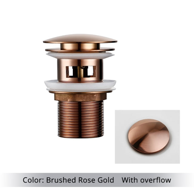 Polished Brass Bathroom Sink Drain - Stylish and Durable Design-Orizon Depot