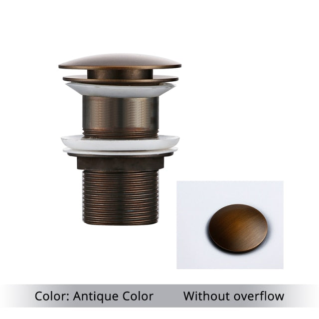 Polished Brass Bathroom Sink Drain - Stylish and Durable Design-Orizon Depot