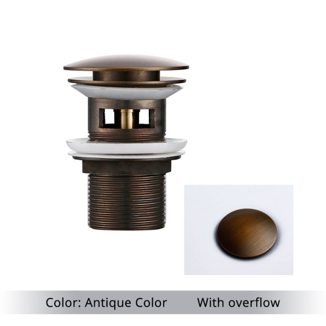 Polished Brass Bathroom Sink Drain - Stylish and Durable Design-Orizon Depot