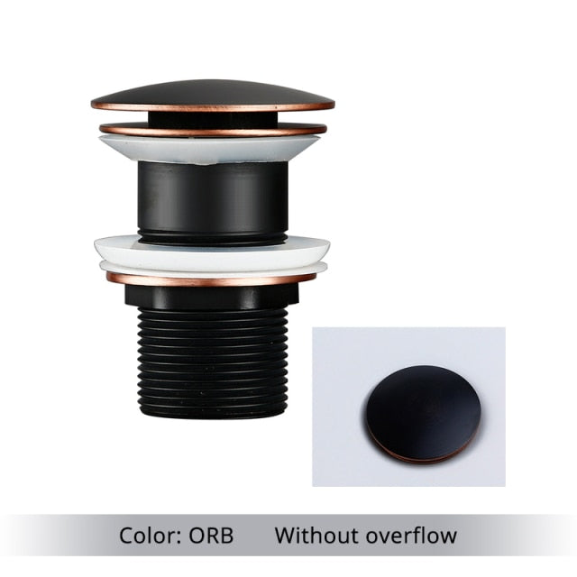 Polished Brass Bathroom Sink Drain - Stylish and Durable Design-Orizon Depot