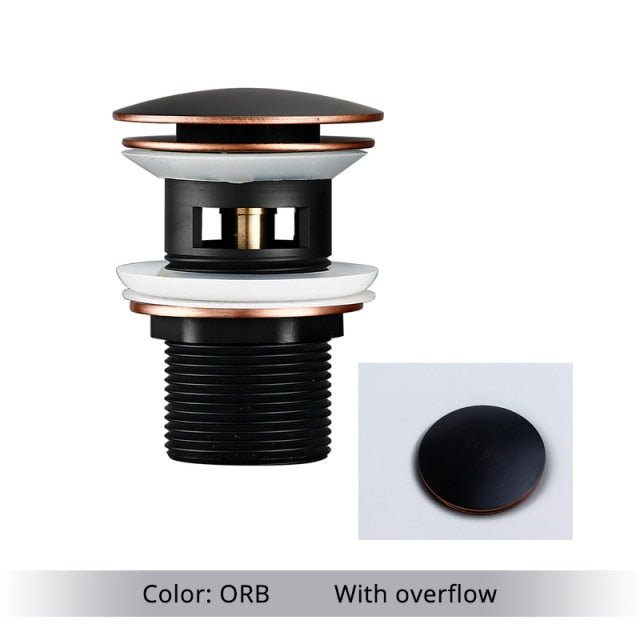 Polished Brass Bathroom Sink Drain - Stylish and Durable Design-Orizon Depot