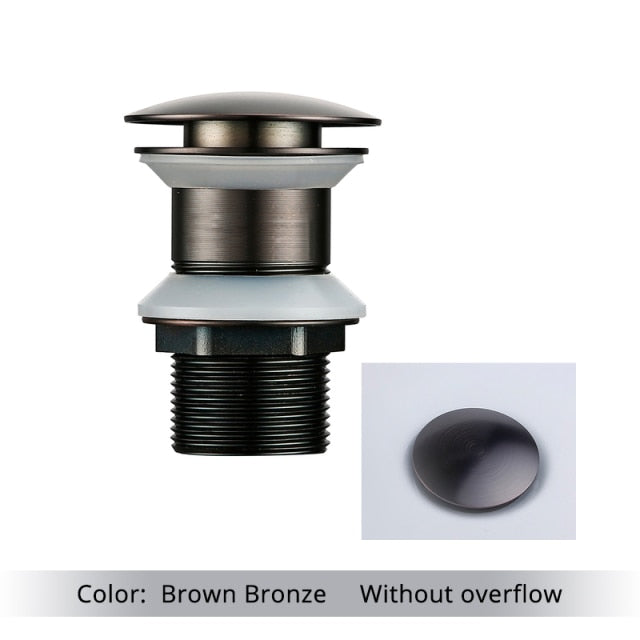 Polished Brass Bathroom Sink Drain - Stylish and Durable Design-Orizon Depot