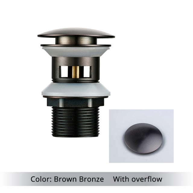 Polished Brass Bathroom Sink Drain - Stylish and Durable Design-Orizon Depot