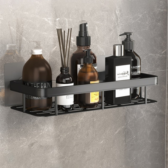 Metal Suction Cup Bathroom Shelves for Easy Storage Solutions-Orizon Depot