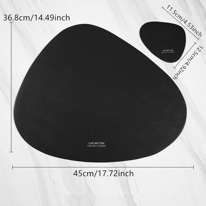 Triangle Placemat Set in 4 Colors - Stylish Table Decor-Orizon Depot